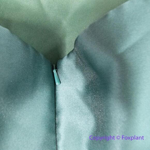 New! Alfred Sung Strapless Satin Gown in Hunter Green, size 14R - Picture 12 of 16